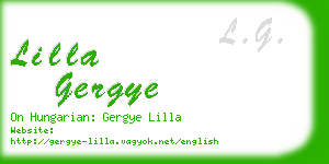 lilla gergye business card